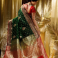 Green Woven Kanjivaram Banarasi Jacquard Sari