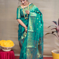 Banarasi Silk Saree in Rama Green