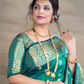 Banarasi Silk Saree in Rama Green