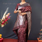 Maroon Soft Silk Maharashtrian Paithani Saree