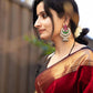 Kala Red-Black Cotton Silk Saree
