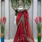Stunning Red Color Jimmy choo Saree