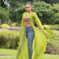 Designer Leheriya Front-Open Kurti with Kutchi Patchwork