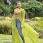 Designer Leheriya Front-Open Kurti with Kutchi Patchwork