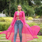 Designer Leheriya Front-Open Kurti with Kutchi Patchwork