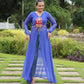 Designer Leheriya Front-Open Kurti with Kutchi Patchwork