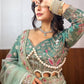 Exquisite Butterfly Net Saree – Intricate Embroidery & Pearl Moti Work
