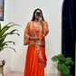 INDO-WESTERN DRAPE SAREE
