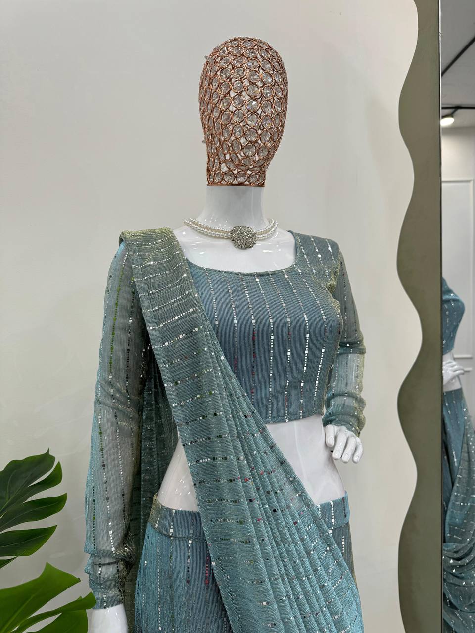 New 6000 Series Quality "Ek Level Up" Ready-to-Wear Lehenga Saree