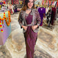Trendy Indo-Western Ready-to-Wear Saree with Embroidered Koti & Stitched Blouse
