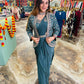 Trendy Indo-Western Ready-to-Wear Saree with Embroidered Koti & Stitched Blouse