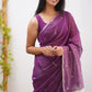 Elegant Contrast Jacquard Lilan Slab Cotton Saree