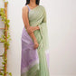 Elegant Contrast Jacquard Lilan Slab Cotton Saree
