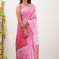 Elegant Contrast Jacquard Lilan Slab Cotton Saree