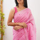 Elegant Contrast Jacquard Lilan Slab Cotton Saree