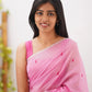 Elegant Contrast Jacquard Lilan Slab Cotton Saree