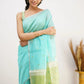 Elegant Contrast Jacquard Lilan Slab Cotton Saree