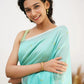 Elegant Contrast Jacquard Lilan Slab Cotton Saree