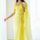 Elegant Contrast Jacquard Lilan Slab Cotton Saree