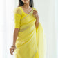 Elegant Contrast Jacquard Lilan Slab Cotton Saree