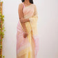Elegant Contrast Jacquard Lilan Slab Cotton Saree