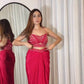 ELEGANT DESIGNER DRAPED SKIRT SET