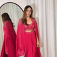 ELEGANT DESIGNER DRAPED SKIRT SET