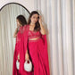 ELEGANT DESIGNER DRAPED SKIRT SET