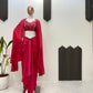 ELEGANT DESIGNER DRAPED SKIRT SET
