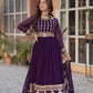 Elegant Embroidered Zari Sequins Gowns & Dressess & Dresses with Dupatta Set