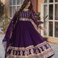 Elegant Embroidered Zari Sequins Gowns & Dressess & Dresses with Dupatta Set