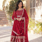 Elegant Embroidered Zari Sequins Gowns & Dressess & Dresses with Dupatta Set