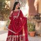 Elegant Embroidered Zari Sequins Gowns & Dressess & Dresses with Dupatta Set