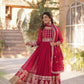 Elegant Embroidered Zari Sequins Gowns & Dressess & Dresses with Dupatta Set