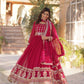 Elegant Embroidered Zari Sequins Gowns & Dressess & Dresses with Dupatta Set