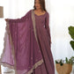 Premium Romansilk Chanderi Anarkali Gowns & Dressess & Dresses Set