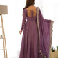 Premium Romansilk Chanderi Anarkali Gowns & Dressess & Dresses Set
