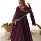 Premium Romansilk Chanderi Anarkali Gowns & Dressess & Dresses Set