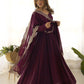 Premium Romansilk Chanderi Anarkali Gowns & Dressess & Dresses Set