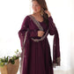 Premium Romansilk Chanderi Anarkali Gowns & Dressess & Dresses Set