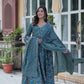 Premium Pure Cotton Suit Set – Top, Bottom & Dupatta