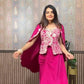 New 3-Piece Indo-Western Dhoti Set with Long Blouse & Koti