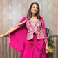 New 3-Piece Indo-Western Dhoti Set with Long Blouse & Koti
