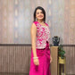 New 3-Piece Indo-Western Dhoti Set with Long Blouse & Koti