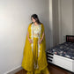 Georgette Blouse, Skirt & Koti Set with Sequins & Diamond Work