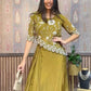 New Two-Piece Indo-Western Ready-to-Wear Draped Dhoti with Fancy Up-Down Top