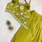 New Two-Piece Indo-Western Ready-to-Wear Draped Dhoti with Fancy Up-Down Top