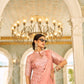 Premium Ready-to-Wear Chinon Drape Saree with Embroidered Blouse
