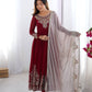 Heavy Designer Party Wear Gowns & Dressess & Dresses with Dupatta – Multy Thread Embroidery & Sequence Work
