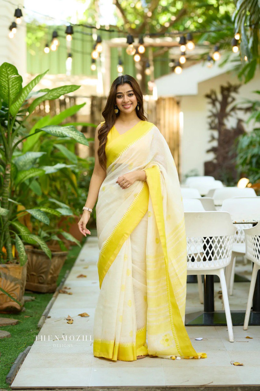 Soft Lilan Slab Saree with Rich Jacquard Work